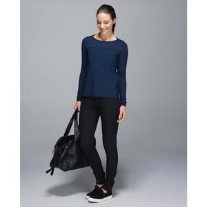 Lululemon Out Of This World Dark Blue Long Sleeve - Size 6